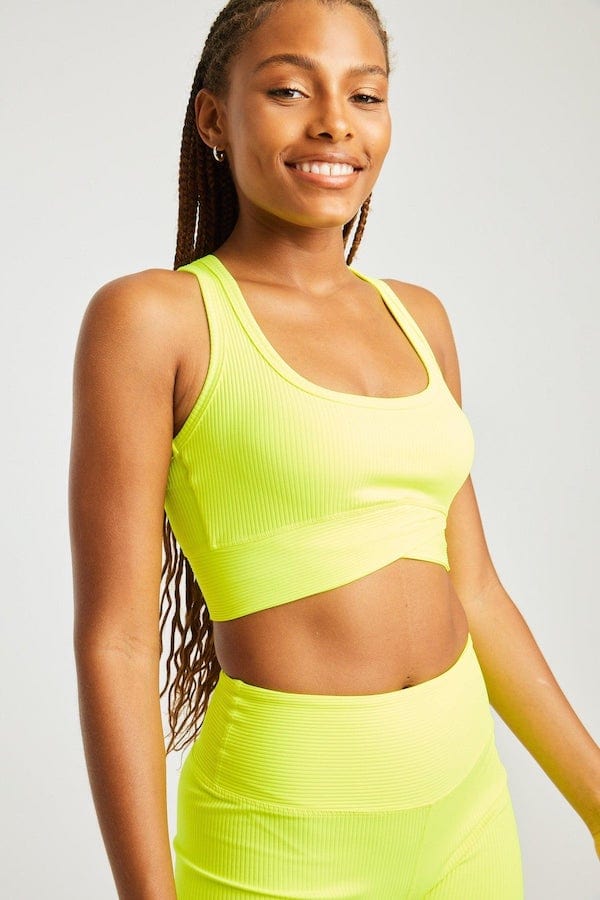 Year of Ours Vanessa Bra - Highlighter Crop Tops