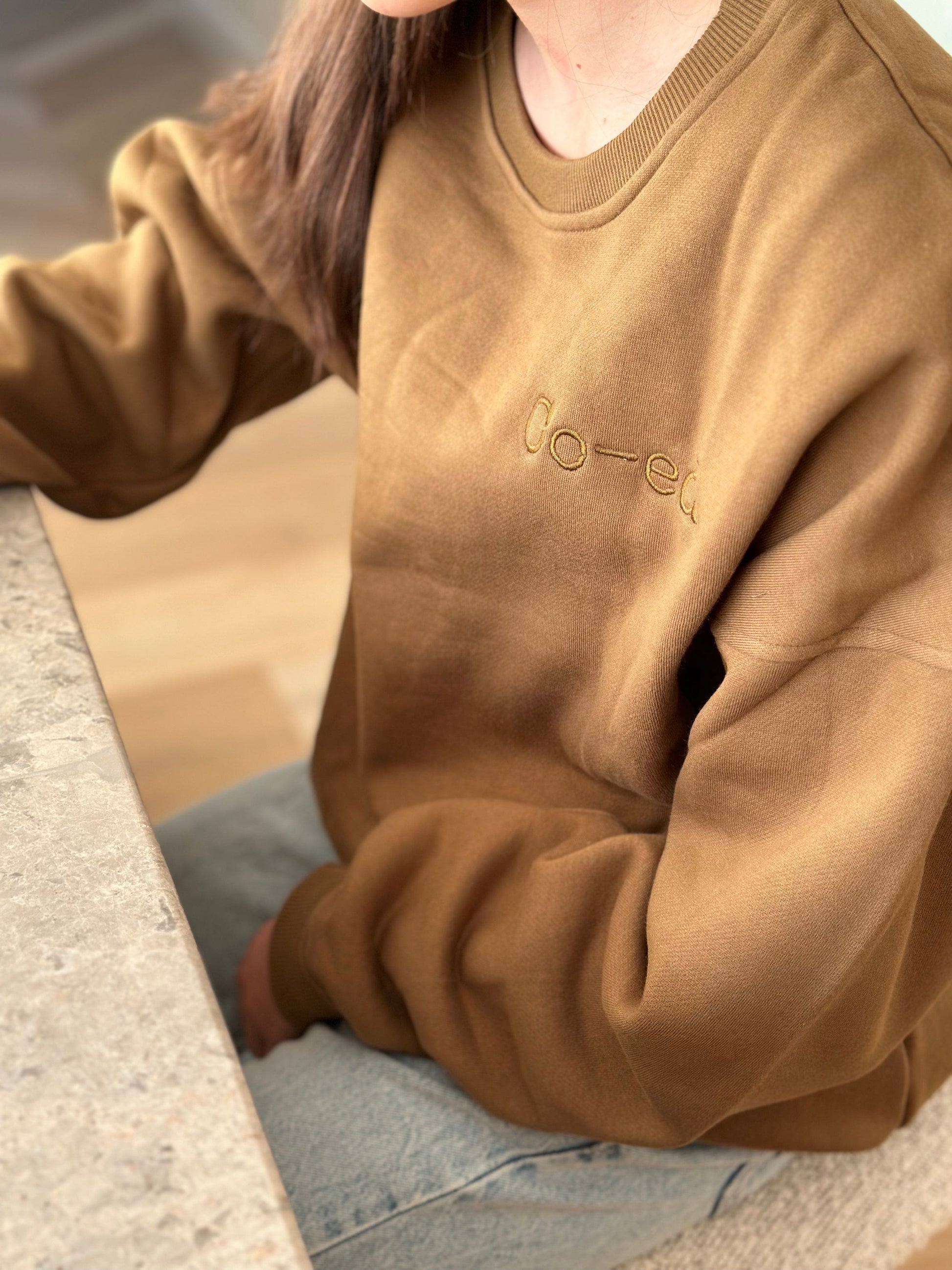 Co-ed Sweat Club Crew - Olive Crewnecks