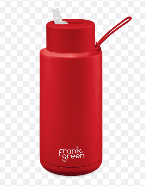 Frank Green Limited Edition Atomic Red Ceramic Reusable Bottle - 34oz/1000ml Drink Bottles