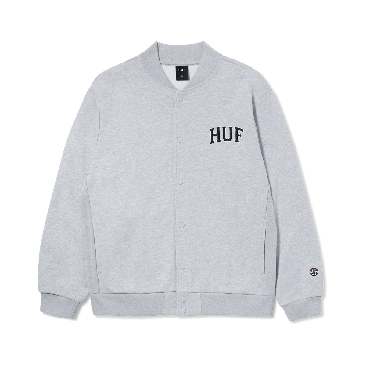 HUF Athletic Cardigan - Heather Grey Jackets