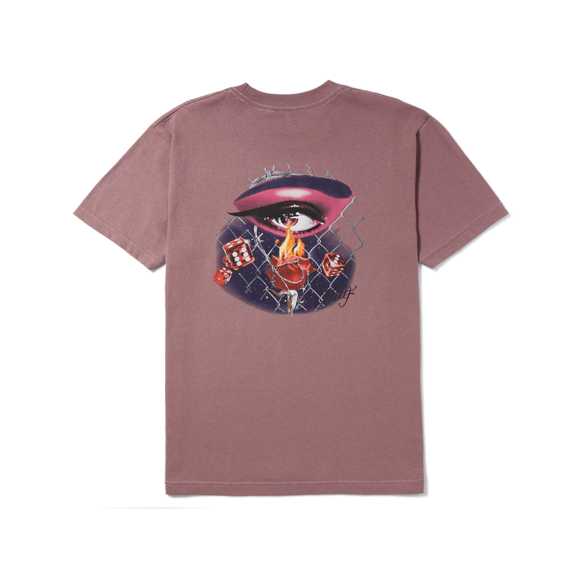 HUF Feline Eye T-Shirt - Mauve T-Shirts