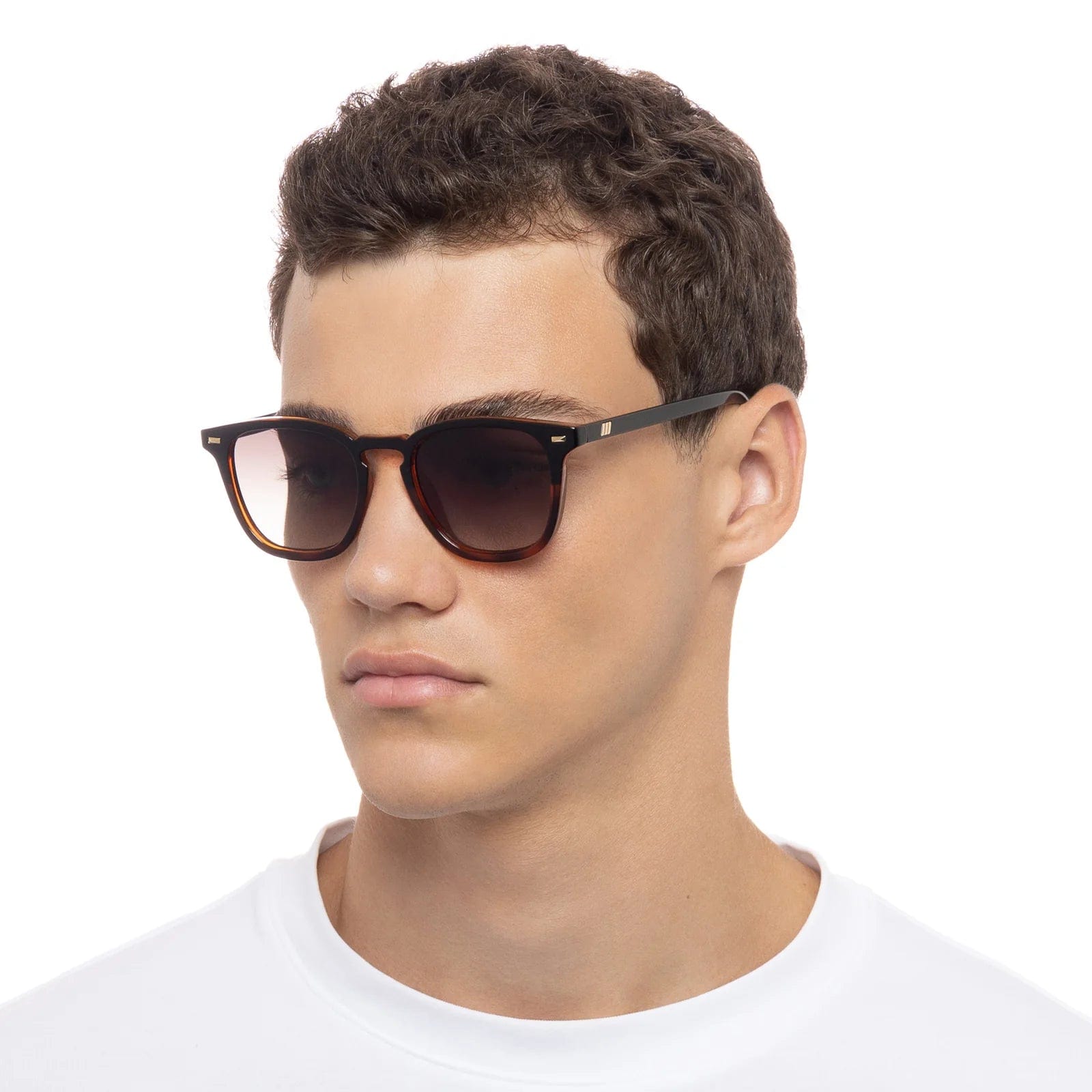 Le Specs No Biggie Black Tort Sunglasses