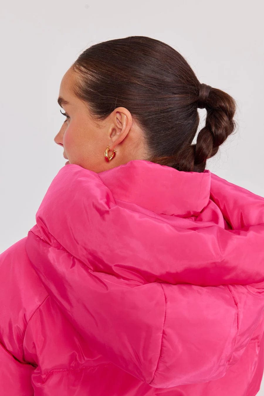 Pisces Puffer Jacket - Hyper Pink Jackets