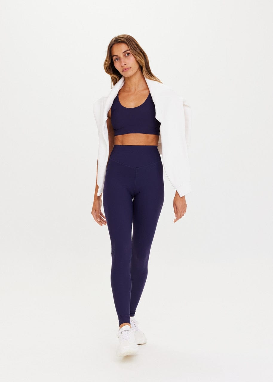 The Upside Peached 28In High Rise Pant - Navy Leggings