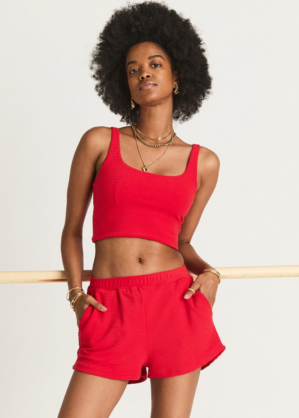 The Upside Quince Lucia Crop Crop Tops