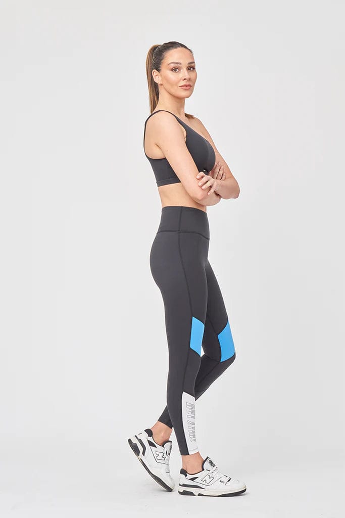 Tully Lou Compression Wide Waistband Moto Leggings