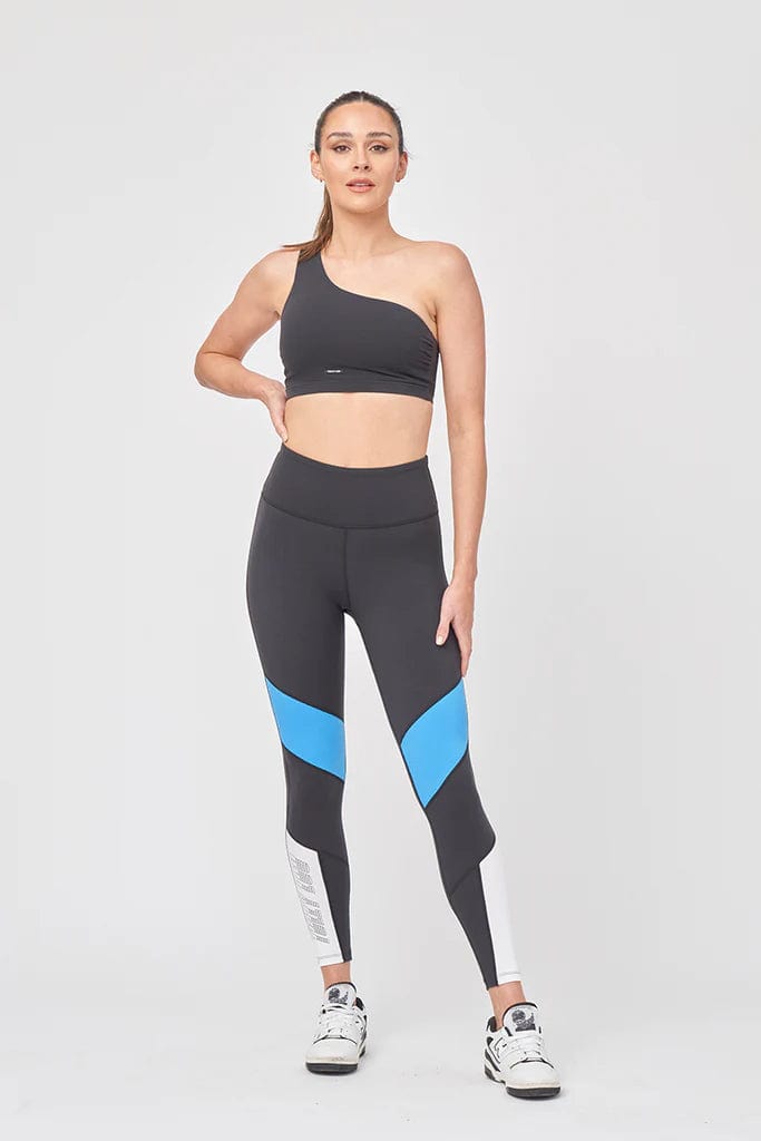 Tully Lou Compression Wide Waistband Moto Leggings