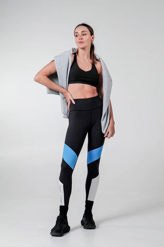 Tully Lou Compression Wide Waistband Moto Leggings