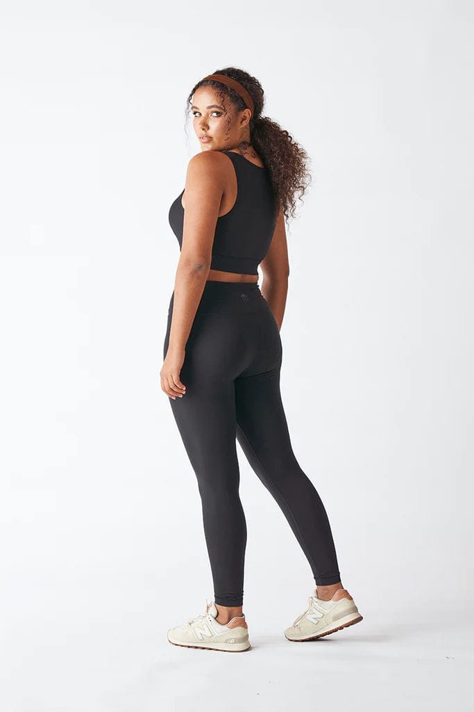 Tully Lou High Waisted Compression Active Pant - Wise Waistband Leggings