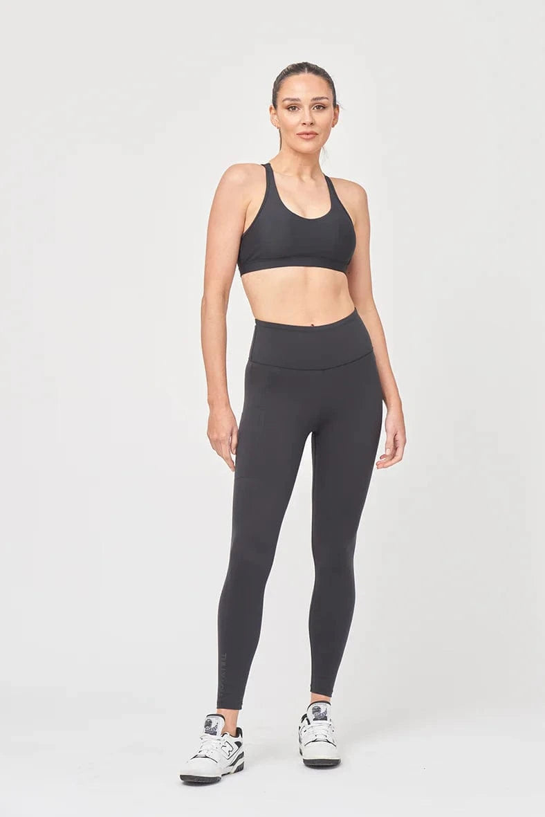 Tully Lou New Pocket Compression Active Pant Wide Waistband Leggings