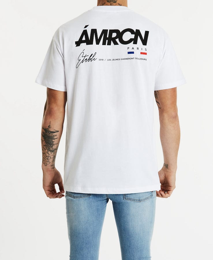 Américain Paris Dover Oversized Tee - White T-Shirts