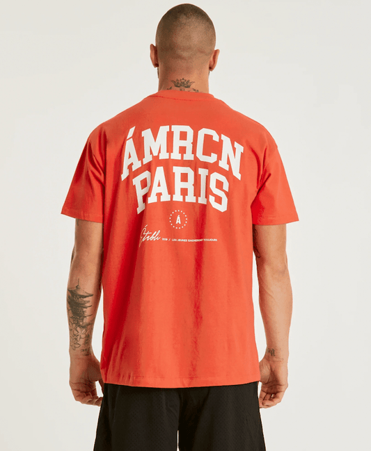 Américain Paris Hallowell Oversized T - Shirt Red T-Shirts