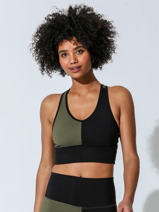 Electric and Rose Bonita Bra Army/Onyx Crop Tops