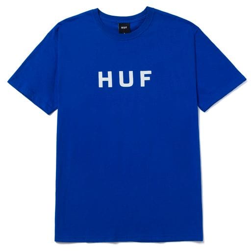 HUF Essentials OG Logo Short Sleeve Tee - Royal Blue T-Shirts