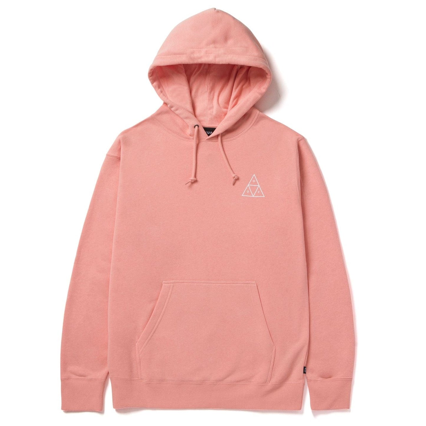 HUF Essentials Pullover Hoodie - Coral Pink Hoodies