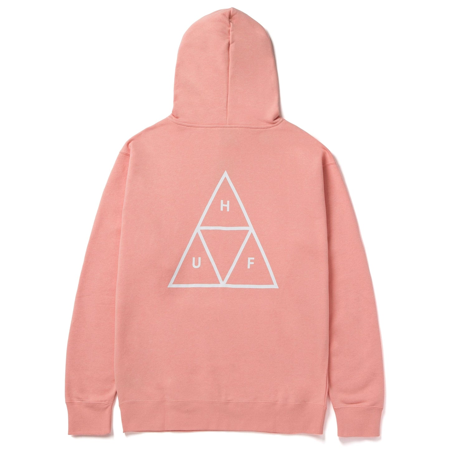 HUF Essentials Pullover Hoodie - Coral Pink Hoodies - Mens