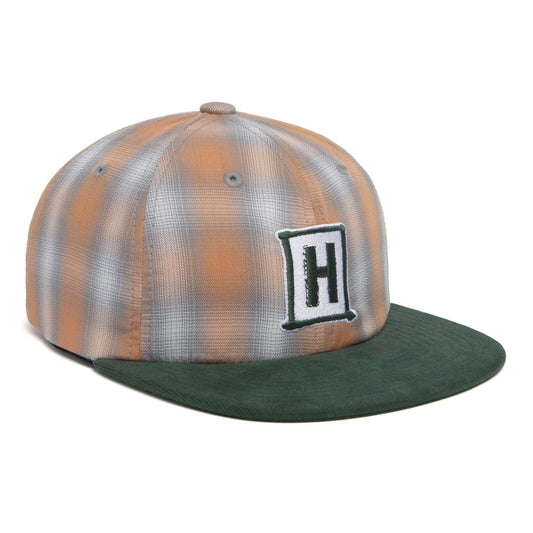 HUF Plaid 6 Panel Hat - Orange Hats