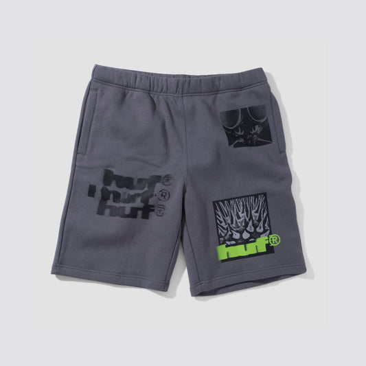 HUF Virius Fleece Short - Charcoal Shorts - Mens