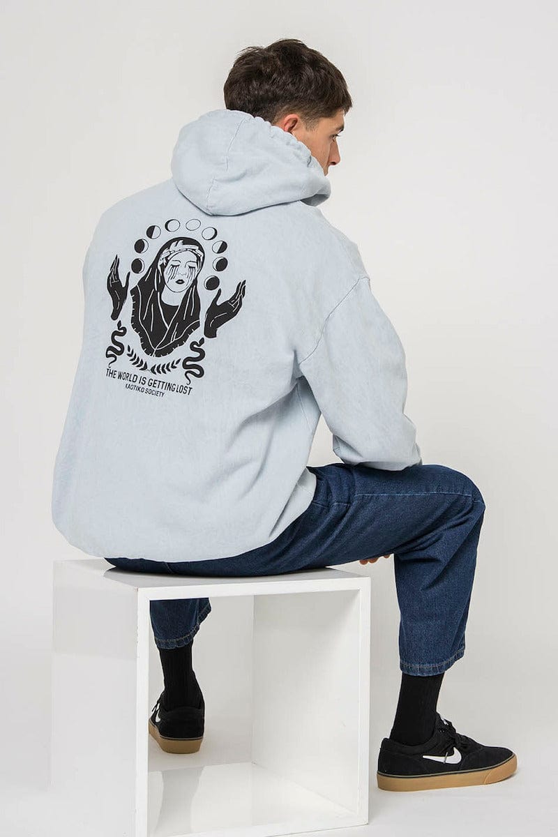 Kaotiko Washed Virgin Steel Hoodie Hoodies - Mens