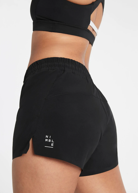 Nimble Activewear Light As Air Short - Black Shorts - Womens