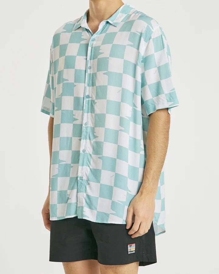 Nomadic Paradise Alive Relaxed S/S Shirt - Green Print Shirts