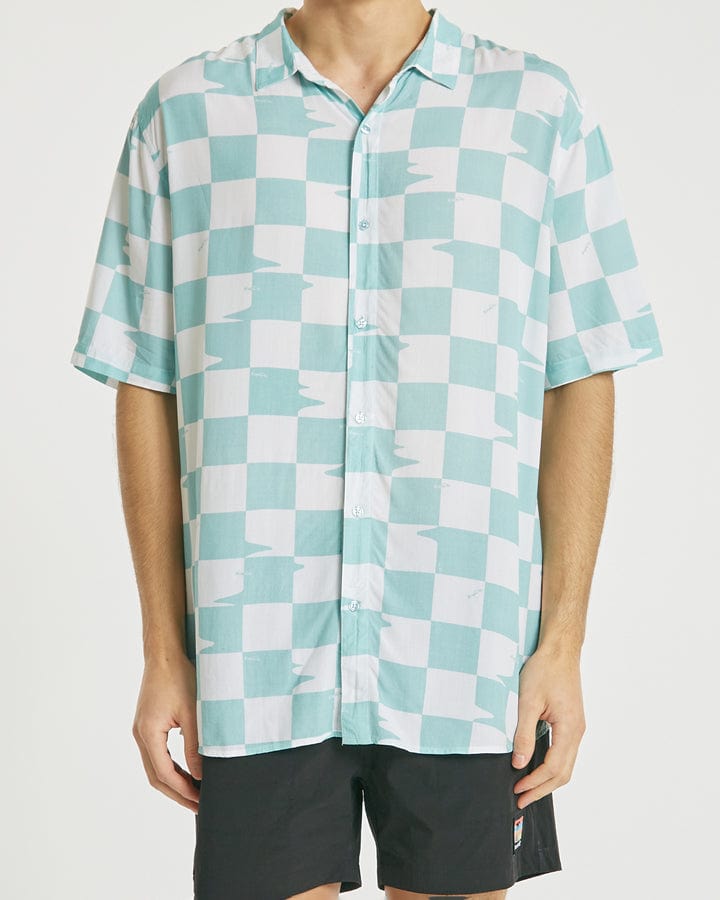 Nomadic Paradise Alive Relaxed S/S Shirt - Green Print Shirts