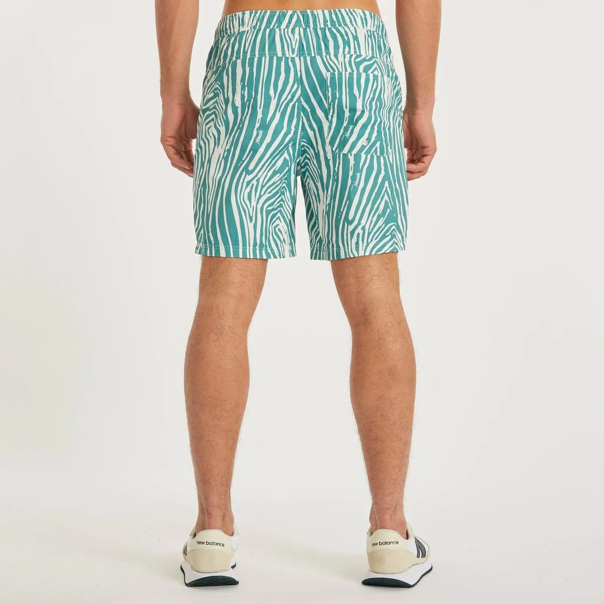 Nomadic Paradise Deep Beach Shorts - Green Print Shorts