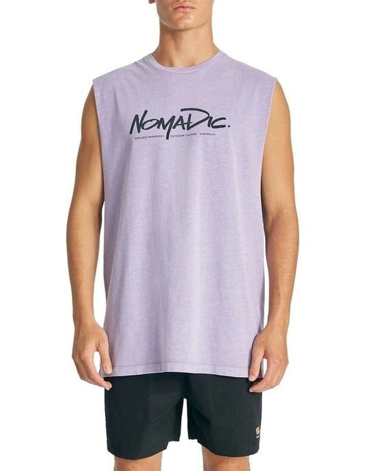 Nomadic Paradise Vacation Standard Muscle Tank Muscle Tanks - Mens