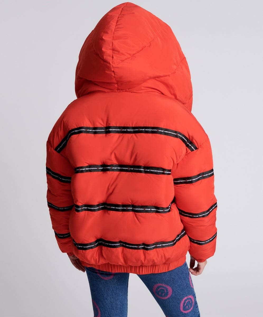 Good for nothing on sale red puffer jacket