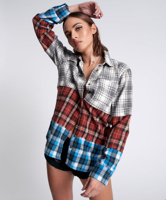 One Teaspoon Indecision Flannel Shirt Shirts - Womens