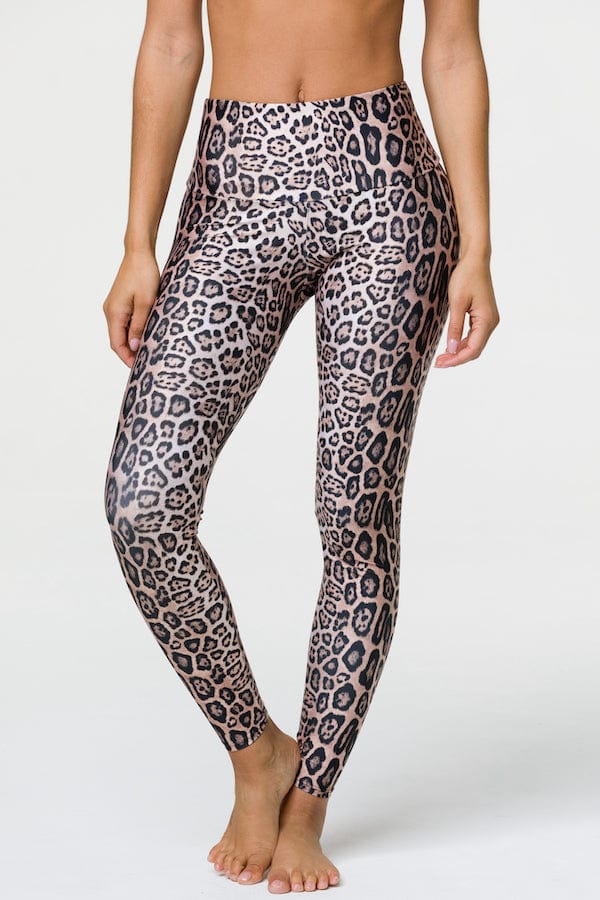 Onzie High Rise Long Legging Leopard Leggings