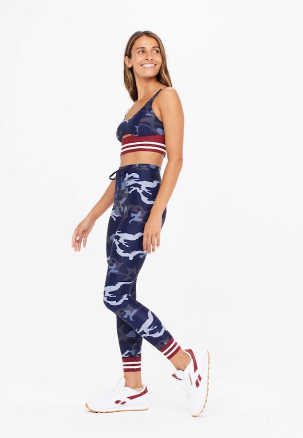 The Upside Marine Midi Pant - Indigo Camo Leggings