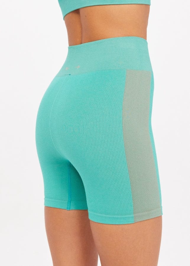 The Upside Soft Seamless Spin Short Agave Bike Shorts - Womens