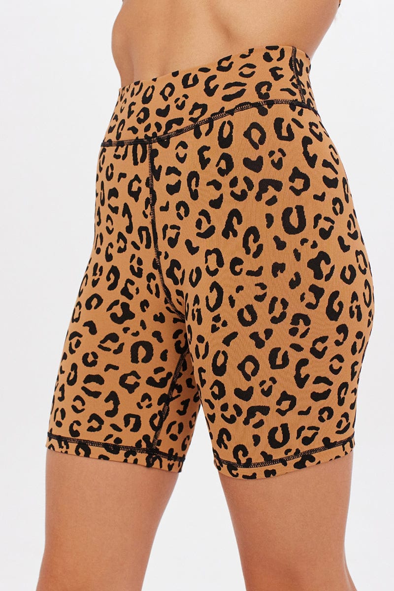 The Upside Zanzi Spin Short - Leopard Bike Shorts