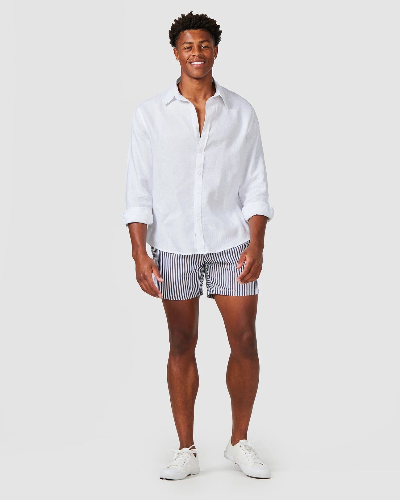 Vacay Swimwear Men's Linen Shirt White Shirts - Mens
