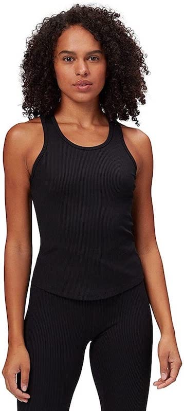 Year of Ours Ribbed Sporty Tank Black Tanks