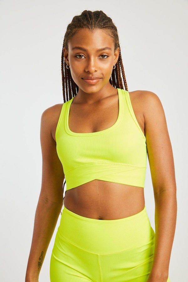 Year of Ours Vanessa Bra - Highlighter Crop Tops